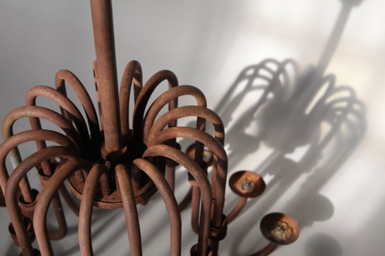 Image 1 of Monumental Antique 16-Arm Candle Chandelier