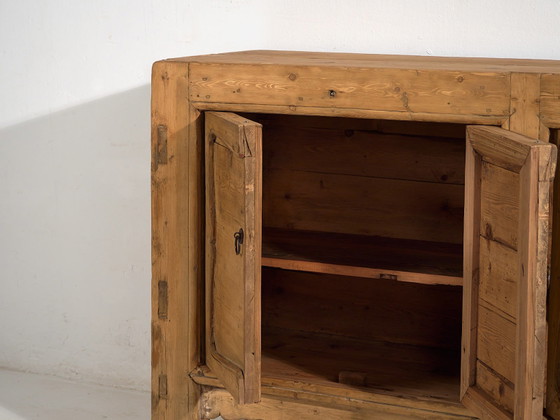 Groot antiek dressoir (ca. 1900) #10, Hout, IJzer, Bruin (foto 54 van 59)
