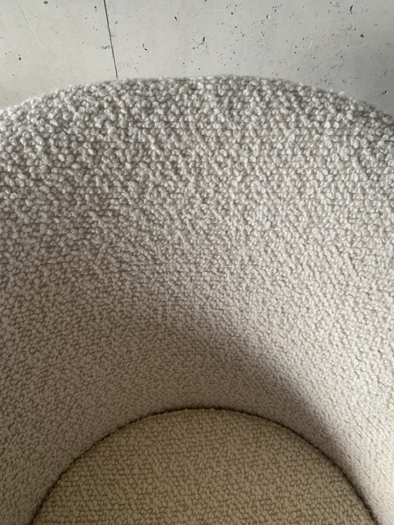 Silla giratoria con tela bouclé, Sillas giratorias, Textil, Cromo, Beige (foto 6 de 6)