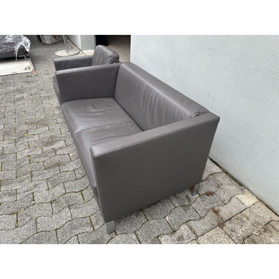 Image 1 of Walter Knoll Foster 500 leather sofa dark brown