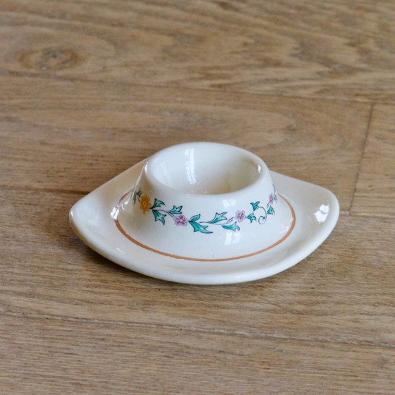 Image 1 of Huevera antigua del siglo XIX firmada por St. Clément, colección Félicie