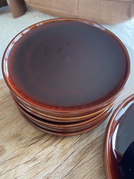 Triangle Houses Orange/Brown Dinnerware – Driehoek Huizen, Crockery, Ceramic (photo 7 of 14)