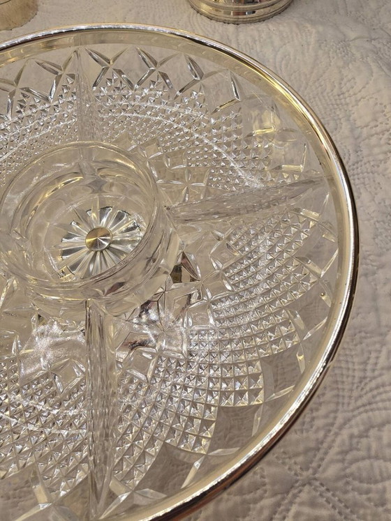 3-piece silver-plated metal appetizer set – Table accessories, Glass (photo 4 of 5)