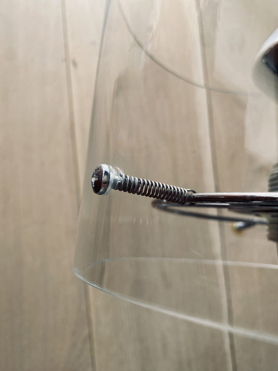 Image 1 of Seltene Glas-Tischleuchte aus den 80er Jahren – Pola Design Amsterdam