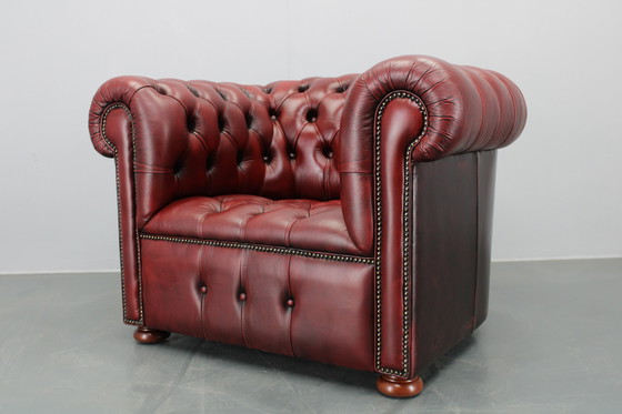 Image 1 of Vintage Leather Armchair, Czechoslovakia