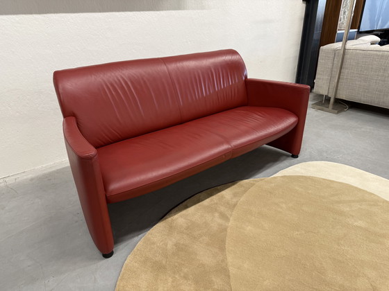 Image 1 of Leolux Quantissimo Sofa Red Leather