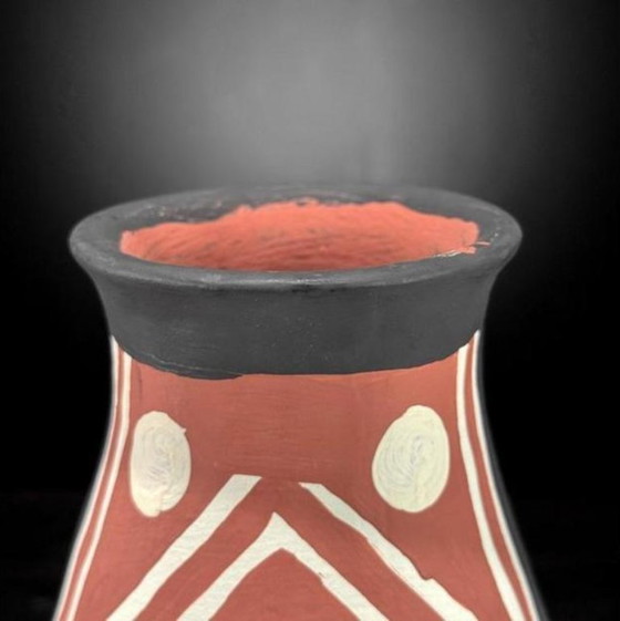 Vaso in terracotta dipinto a mano, Indonesia, 24 cm – Vasi, Ceramica (photo 4 of 5)