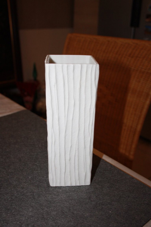 Hutschenreuther Hohenberg vase - cookie porcelain - 21 cm high