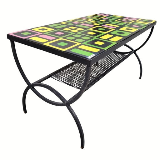 Salontafel, Vallauris keramiek, gesigneerd Roger Capron, jaren 60 – Frankrijk