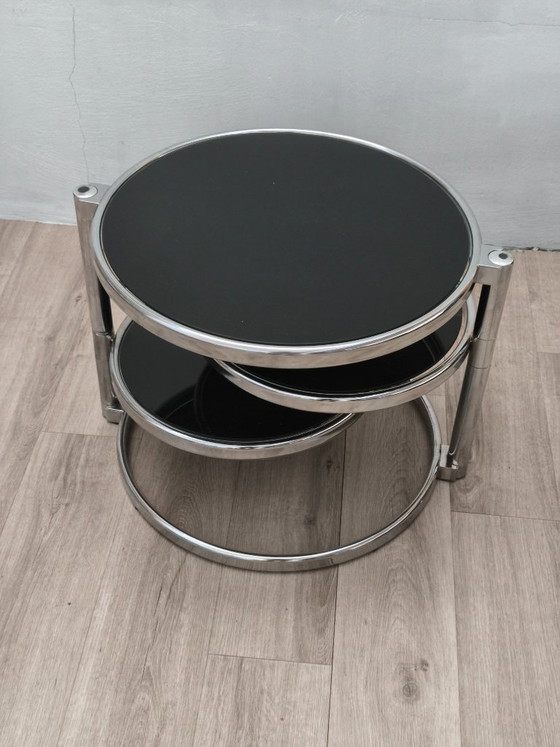 Table D'Appoint Plateaux Pivotants Leitmotiv 1970s – Tables basses, Metal (photo 3 of 7)