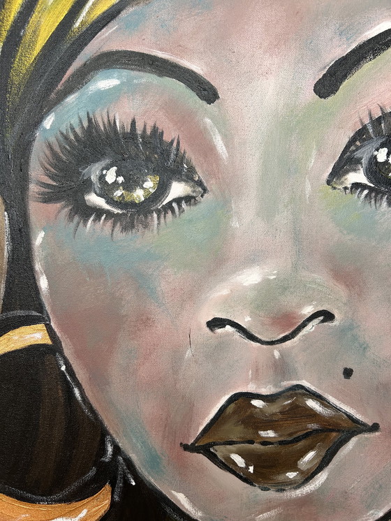 Image 1 of Schilderij Acryl Op Katoen 100 x 100