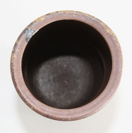Image 1 of Fujiwara Yu ( Japan, 1932 - 2001) - Bizen ceramic Hanaire vase
