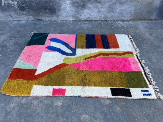 Image 1 of Alfombra bereber de lana colorida de 200 cm x 300 cm.