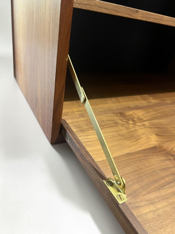 Image 1 of Danish Modern Garderoben-Kombination mit Cadovius Schuhschrank, geometrischer Wandgarderobe & massivem Teakspiegel