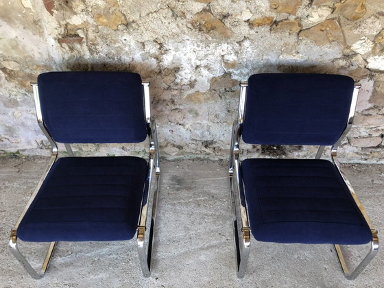Image 1 of Mid-Century Lounge Chairs, Circa 1970's, Set of 2