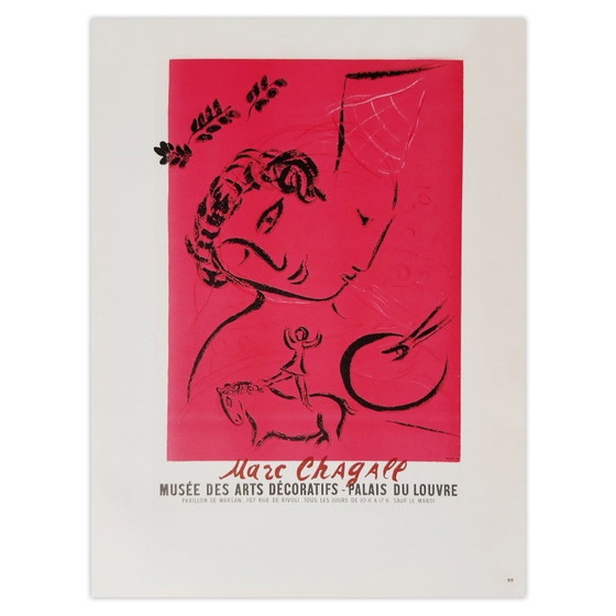 Image 1 of Marc CHAGALL AF - Musée des Arts Décoratifs cartel 1959