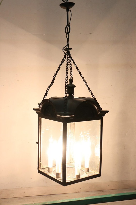 Image 1 of Lanterne en fer et en verre, Italie, début du XXe siècle