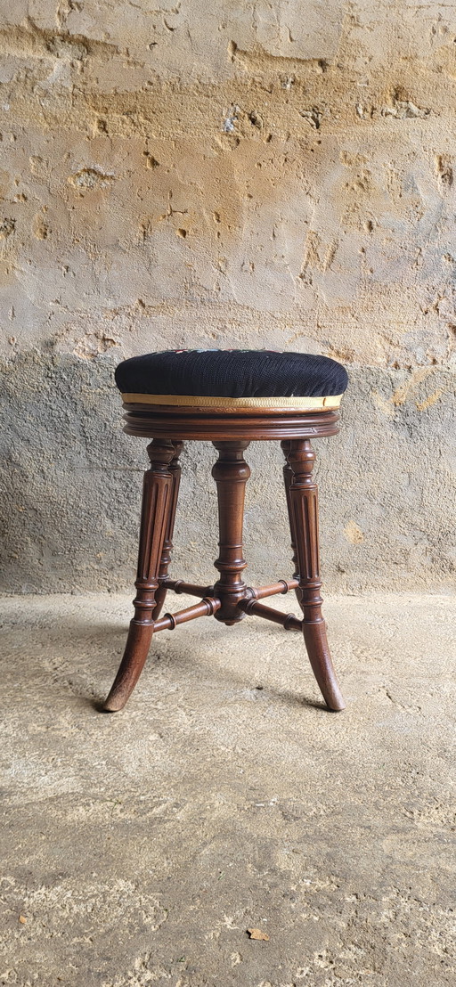 Napoleon III Piano Stool, 19th century