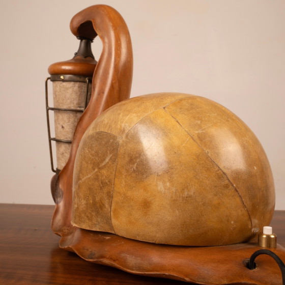 Aldo Tura Parchment Snail Table Lamp Mid Century 1940 – Paper, Brass, Mid Century Modern (photo 20 of 27)