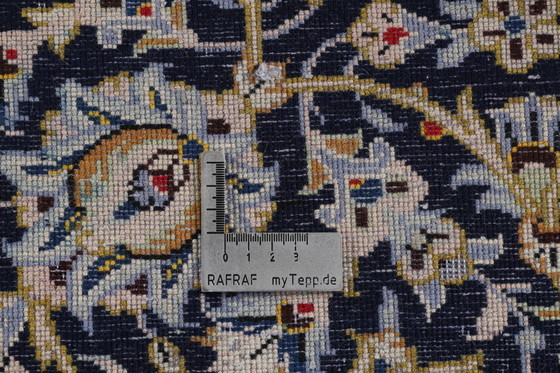 Image 1 of Alfombra persa Kashan 3,74 x 2,63 Alfombra oriental fina N.° 24640