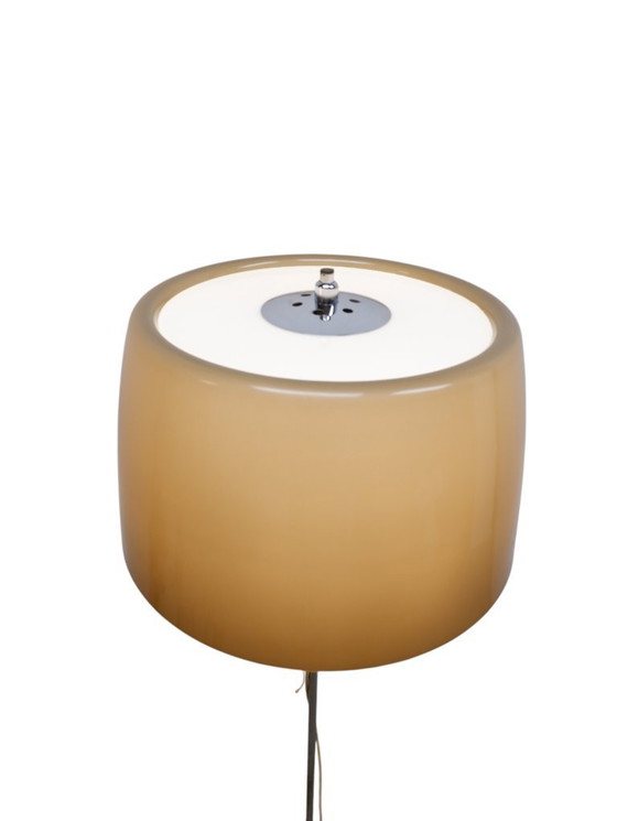Image 1 of Lampada da terra di metà secolo con paralume in plastica