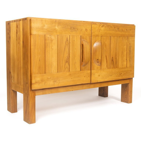 Credenza a due ante in olmo massiccio, Maison Regain, Francia 1970 – Credenze, Wood (photo 3 of 8)