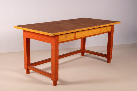 Image 1 of Martin Nyrop Copenhagen City Hall Desk, 1905 Rud Rasmussen