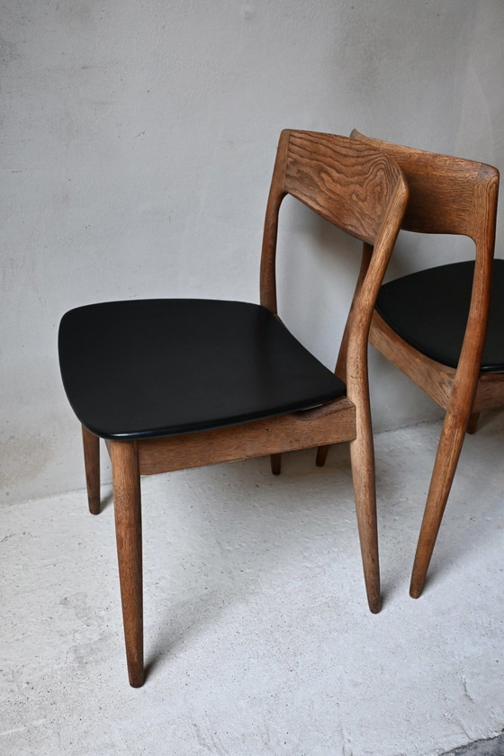 4 Sedie da pranzo Stile Danese Casala Modell Teak – Wood, Leather (photo 6 of 15)