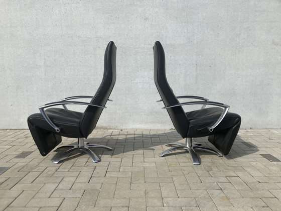 Image 1 of 2x Jori Brainbuilder relax black leather, medi, mono-move