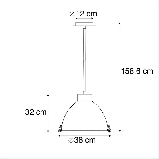 Image 1 of QAZQA PENDANT HANGLAMP ANTEROS 38 GEEL