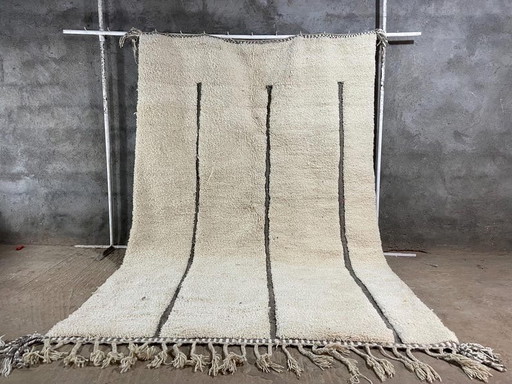 Alfombra tejida a mano de pura lana, artesanía tradicional, 1,4/2,6 m