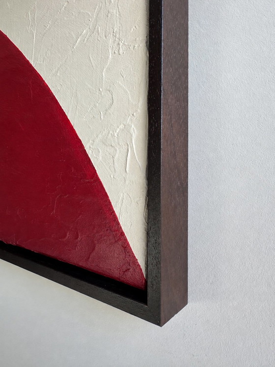Set of 2 abstract paintings including wooden floating frame (50x70 cm) – Atelier Beau, Paintings & Drawings (photo 5 of 6)