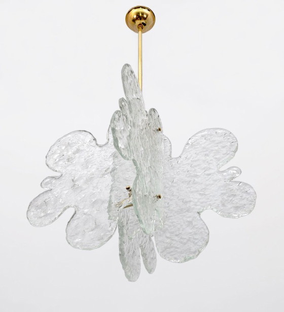 Carlo Nason Mid-Century Modern Pendelleuchte aus italienischem Muranoglas für Mazzega, 1970er Jahre (photo 6 of 7)