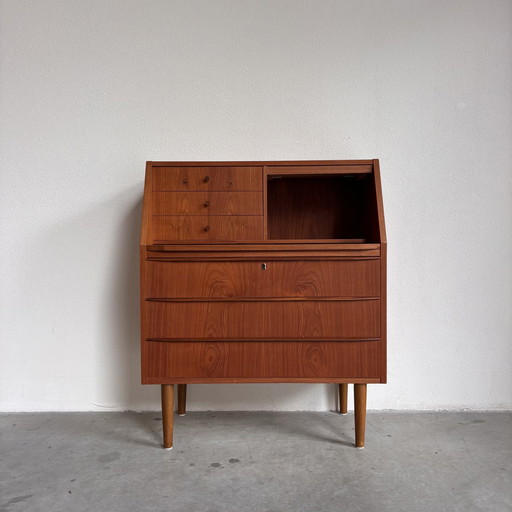 Vintage Danish secretaire - dressing table teak