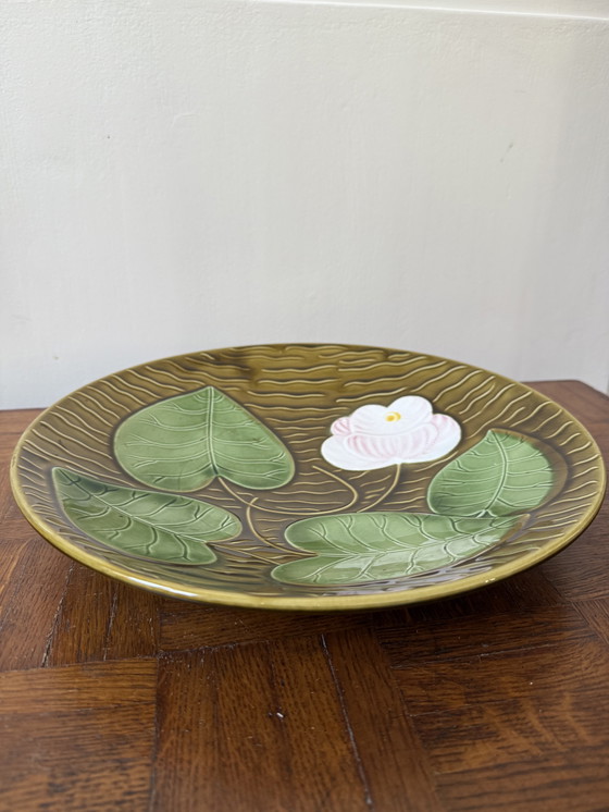 Image 1 of Plat nénuphars Sarreguemines made in France 