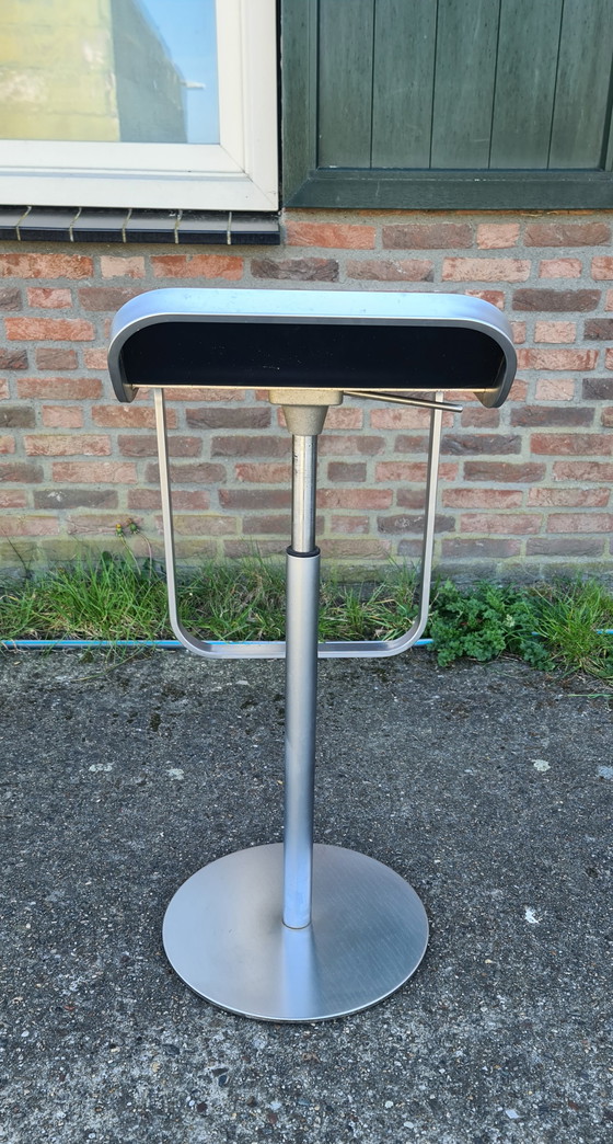 Image 1 of 1x Lem Bar Stool - La Palma Black Leather