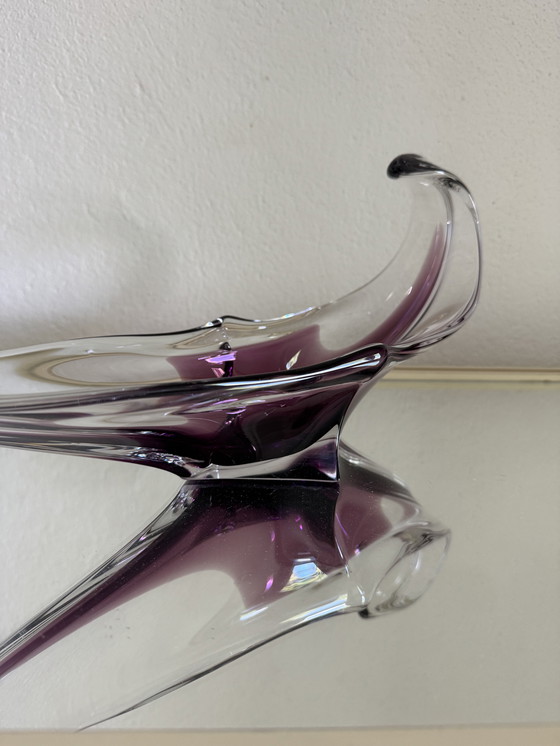 Image 1 of Coppa di cristallo di ametista 70s