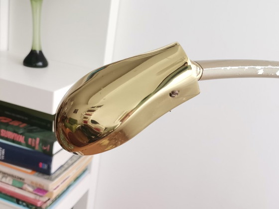 Minimalistische, höhen- und breitenverstellbare Schwenkarm-Stehlampe im modernen Stil der 1970er Jahre (photo 8 of 16)