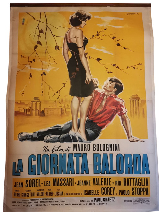 Italian film poster La giornata balorda, 1960