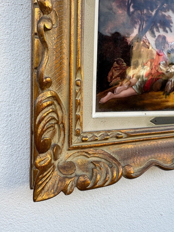 Cuadro esmaltado de arte Limoges R.Restoueix años 60 – Pinturas y dibujos, Cobre, Madera (photo 3 of 10)
