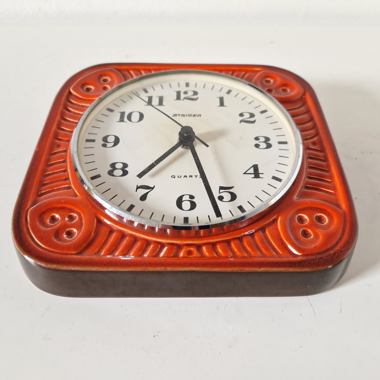Tischuhr Staiger Quartz Wecker Vintage Staiger Quartz Clock Made