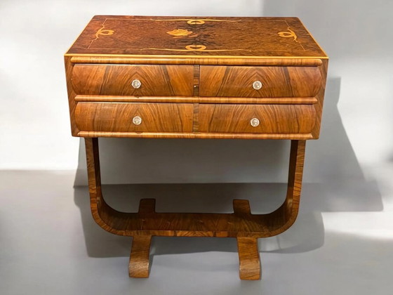 Image 1 of Small Art Déco console / salon table from the 1920s / 30s. A carpenter's work and therefore a unique piece from this period.