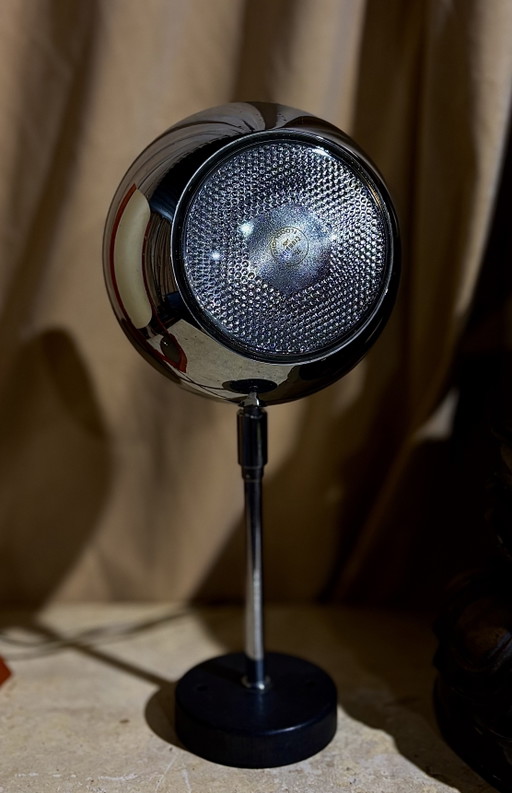 Lampada da soffitto OMI anni '70 a forma di occhio cromato – Era spaziale – plafondlampen, Chrome