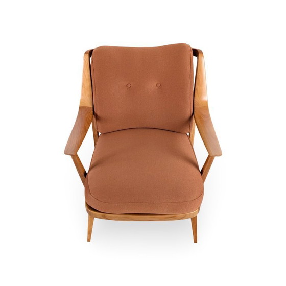 Image 1 of Originele Knoll Antimott fauteuil, vintage design, fauteuil uit het midden van de 20e eeuw.