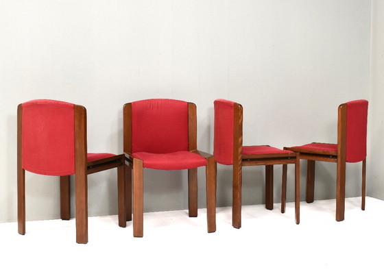 Image 1 of Joe 4x Colombo « modèle 300 » Chaises de salle à manger pour POZZI, Italie – années 1960