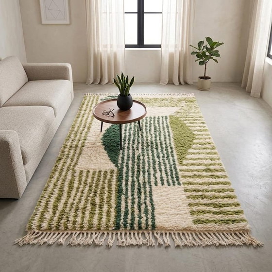 Auténtica alfombra bereber tradicional hecha a mano de 1,4/2,6 m. – Ahrend, Wool (photo 5 of 7)