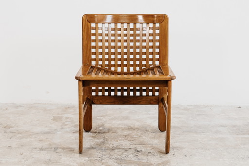 Sedia Transenna Di Titina Ammannati & Giampiero Vitelli - Pozzi & Verga Anni ‘70