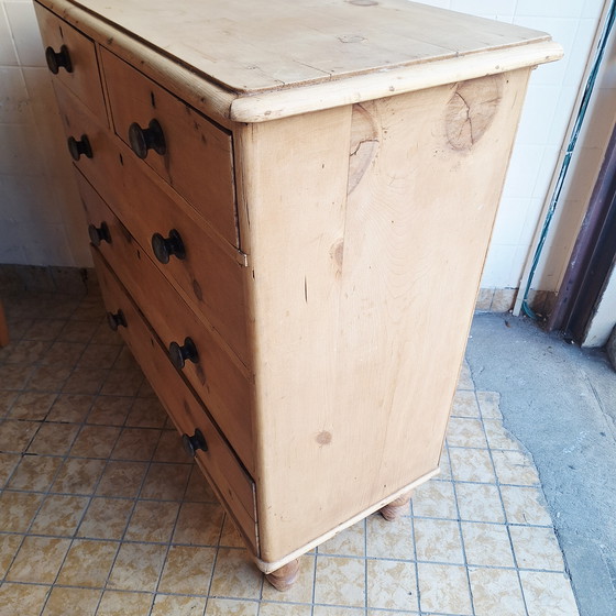 Image 1 of Cassettiera antica in legno / Credenza / Cassettiera / Cassettiera