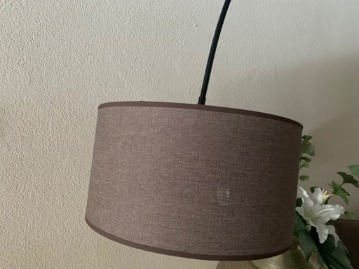 2 Hängelampen mit Stoffschirm