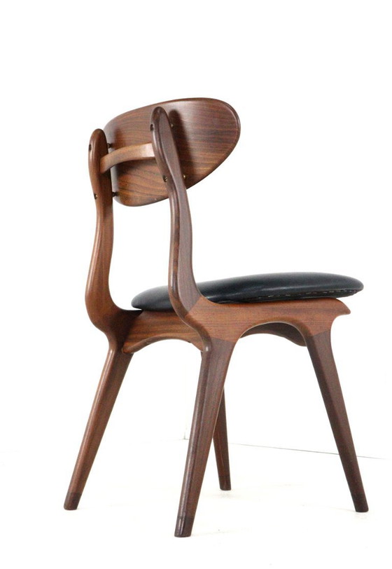 Image 1 of Ensemble de 4 chaises AWA 'Weert' vintage rembourrées